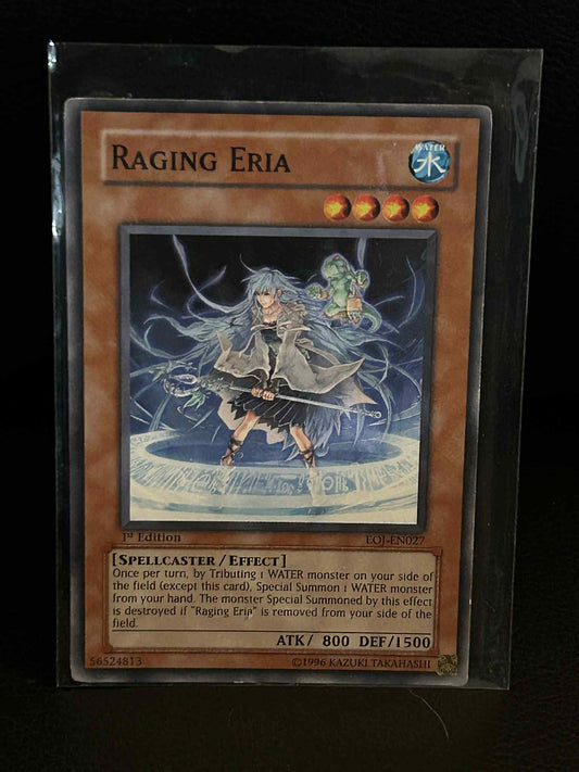 Raging Eria - EOJ-EN027 - Common - 1st Edition Enemy of Justice Yu-Gi-Oh! Modera