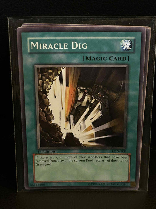 Miracle Dig - LON-100 - Common - 1st Edition Labyrinth of Nightmare Yu-Gi-Oh! Mo