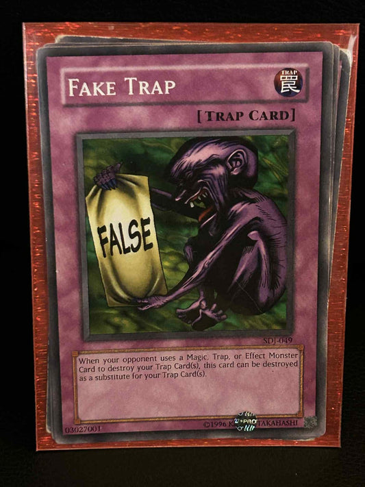 Fake Trap - SDJ-049 - Common - Unlimited Edition Starter Deck: Joey Yu-Gi-Oh!