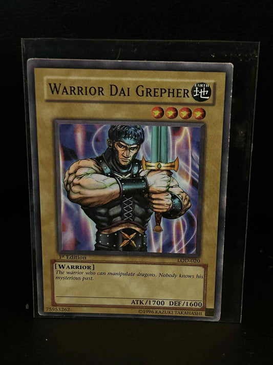 Warrior Dai Grepher - LOD-020 - Common - 1st Edition Legacy of Darkness Yu-Gi-Oh