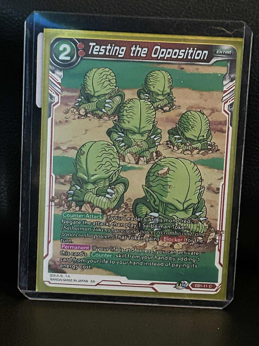 Testing the Opposition - EB1-11 - C - Foil Battle Evolution Booster Dragon Ball