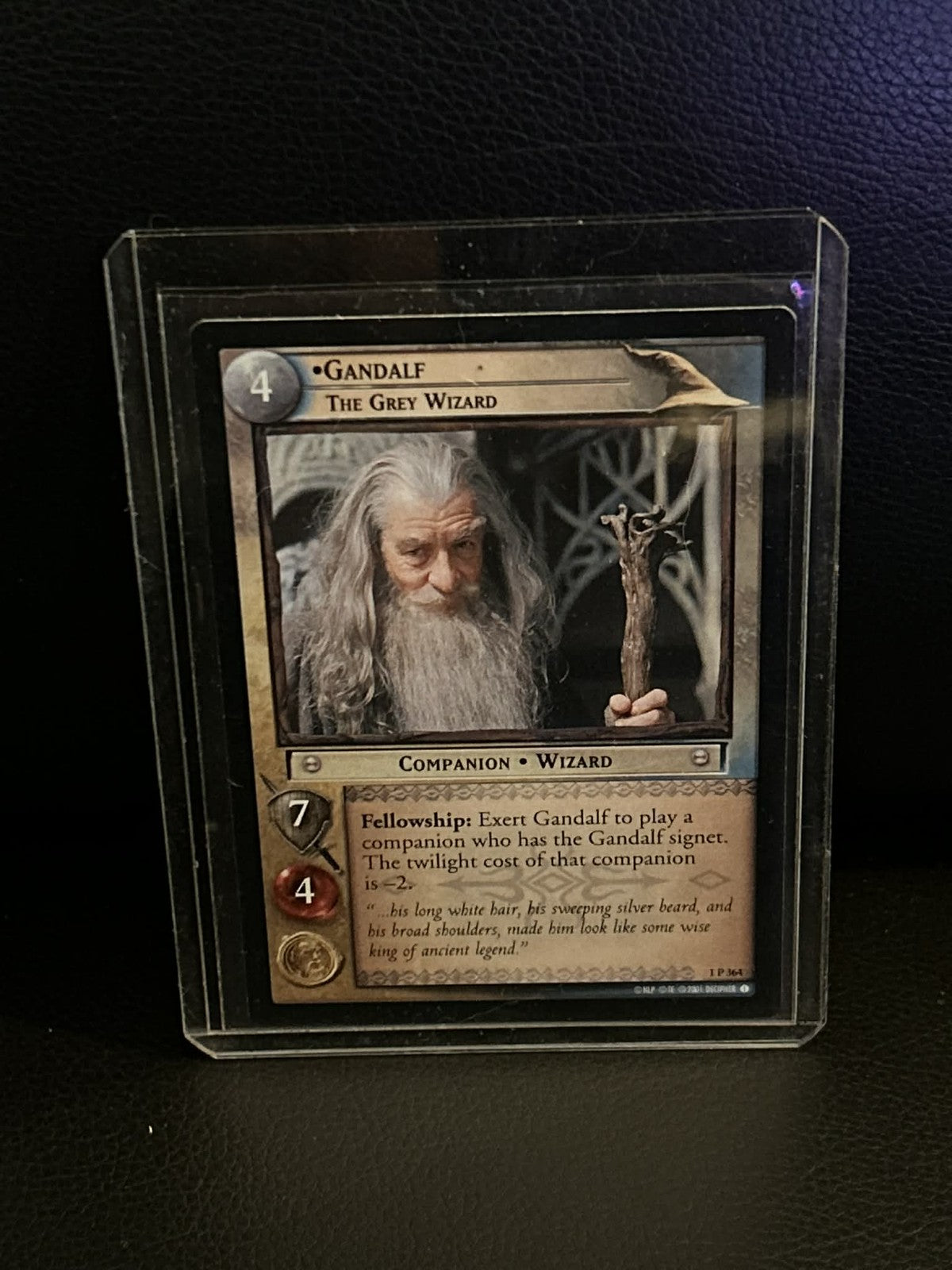 Gandalf, The Grey Wizard Fellowship of the Ring Lord of the Rings Lightly Played Trading Card