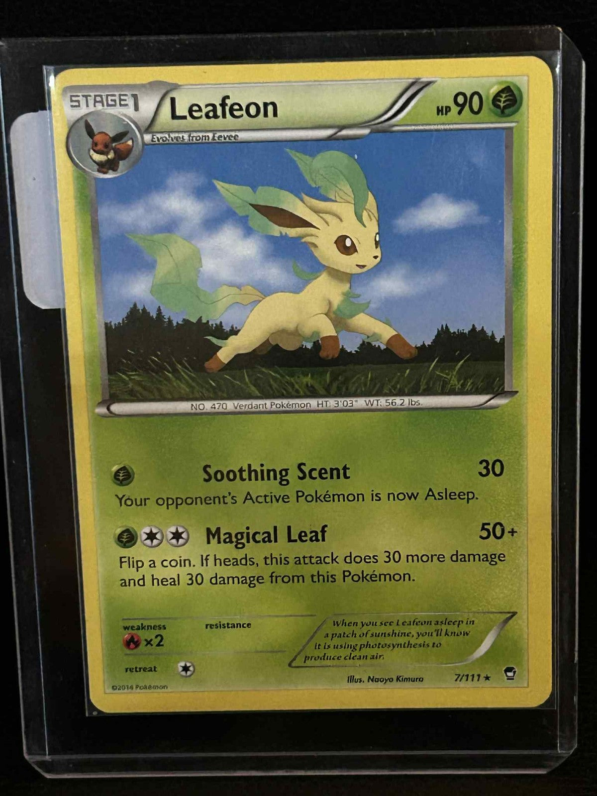 Leafeon - 7/111 - Rare Furious Fists Pokemon Lightly Played, English