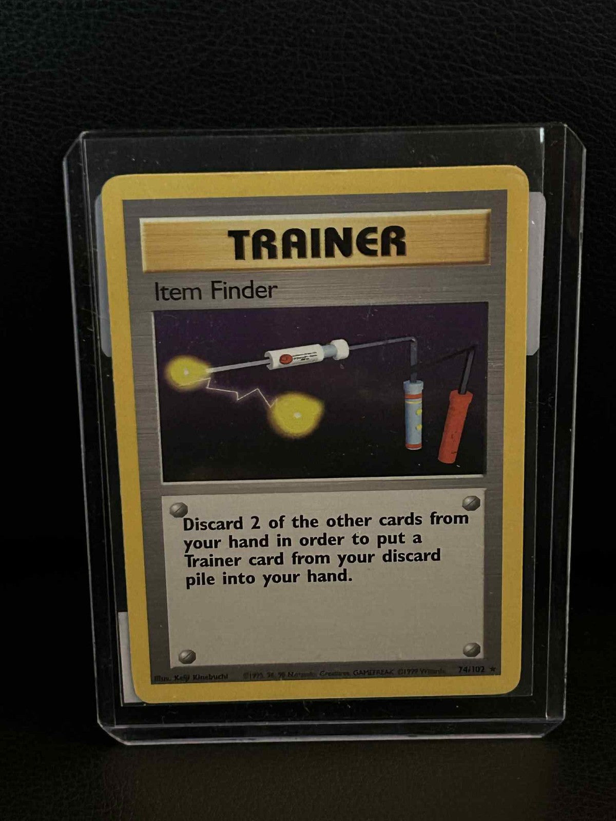 Item Finder - 74/102 - Rare - Unlimited Edition Base Set Pokemon Moderately Play