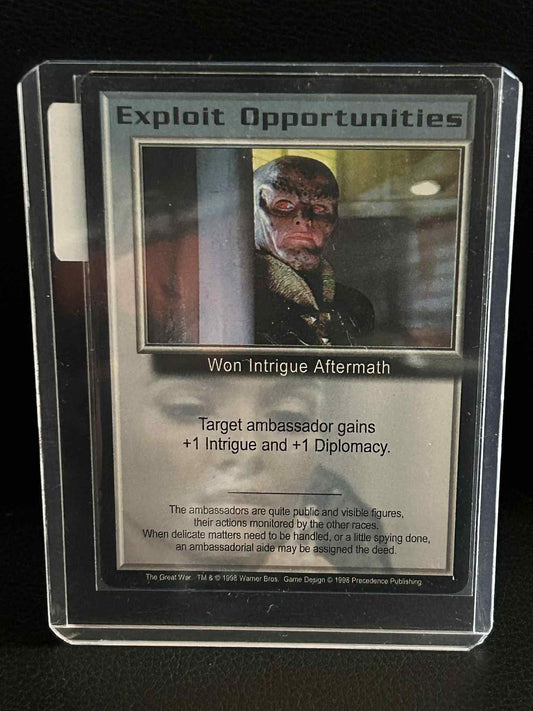 Exploit Opportunities The Great War Babylon 5 Light Play