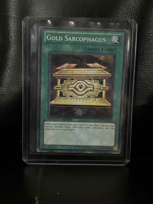 Gold Sarcophagus - DREV-ENSE2 - Super Rare - Limited Edition Duelist Revolution
