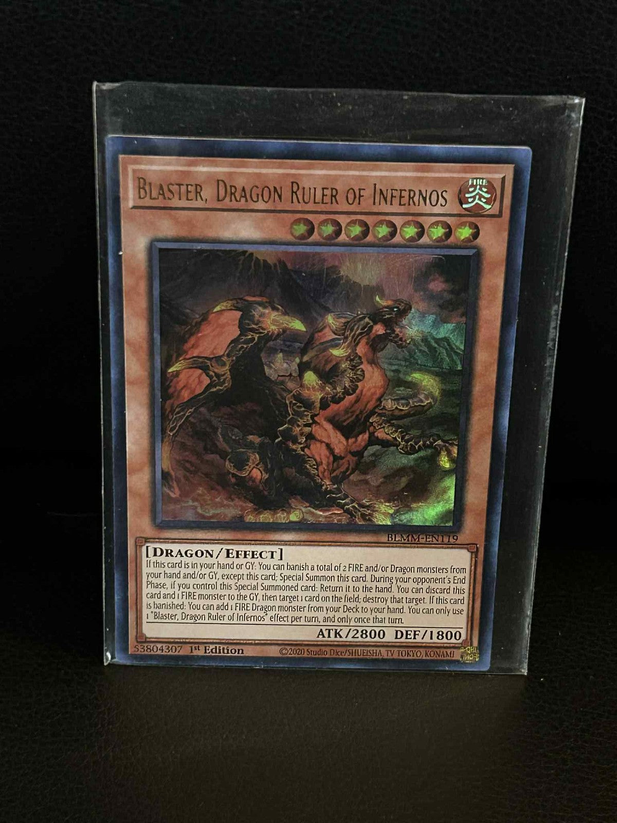 Blaster, Dragon Ruler of Infernos - BLMM-EN119 - Ultra Rare - 1st Edition Battle