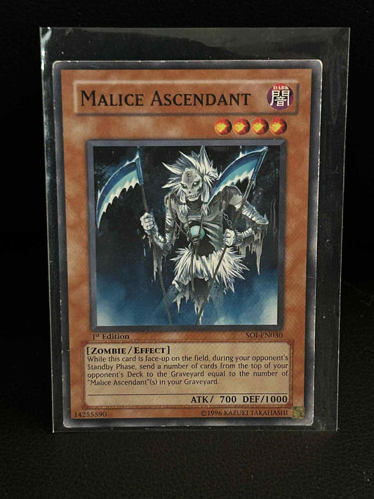 Malice Ascendant - SOI-EN030 - Common - 1st Edition Shadow of Infinity Yu-Gi-Oh!