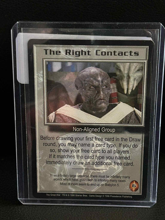 The Right Contacts The Great War Babylon 5 Light Play