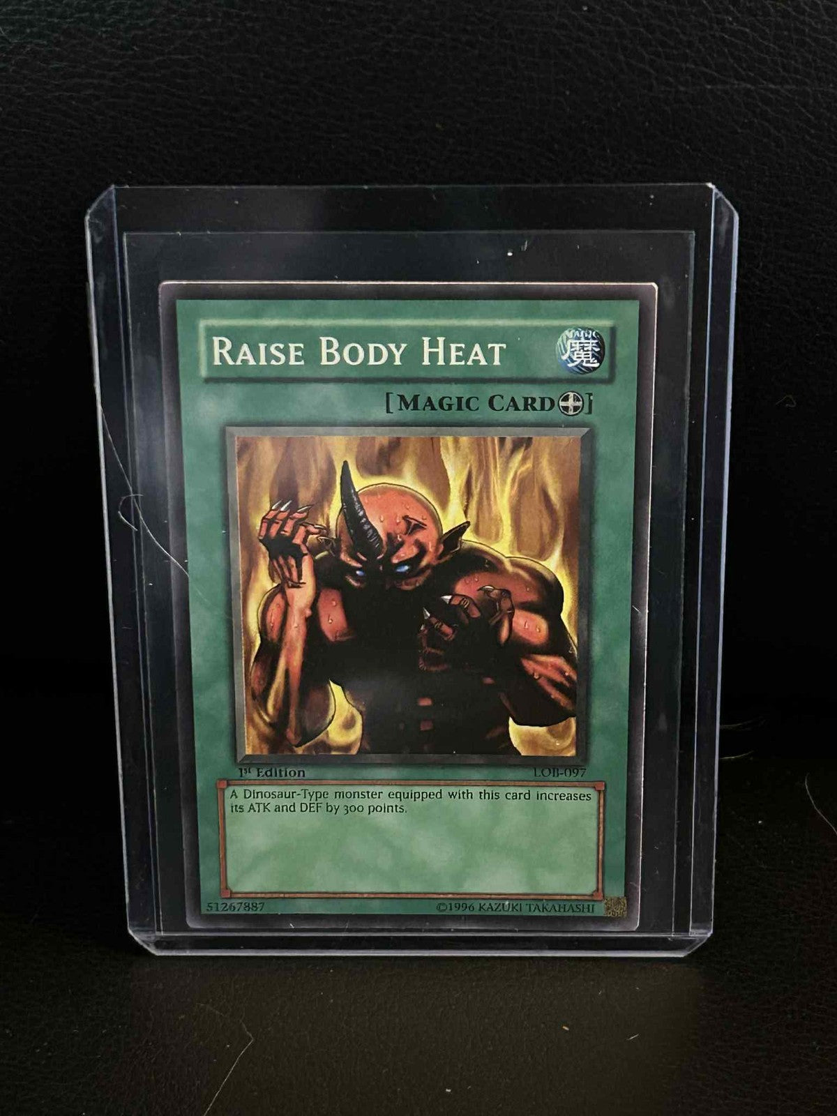 Raise Body Heat - LOB-097 - Common - 1st Edition Legend of Blue Eyes White Drago