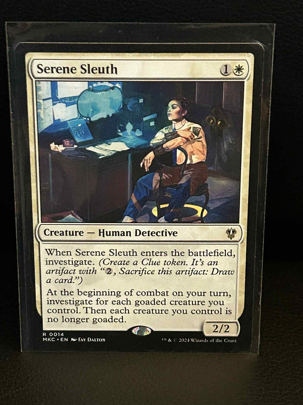 Serene Sleuth Commander: Murders at Karlov Manor Magic: the Gathering Lightly Pl