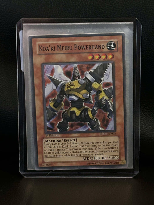 Koa'ki Meiru Powerhand - RGBT-EN022 - Super Rare - 1st Edition Raging Battle Yu-