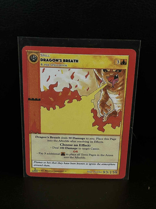 Dragon's Breath 93/159 - Second Edition Cryptid Nation: Second Edition MetaZoo L
