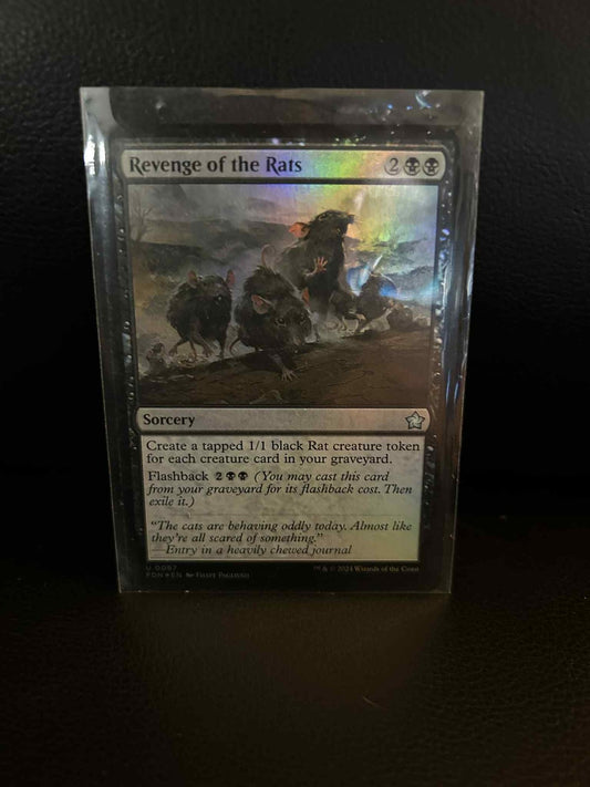 Revenge of the Rats - Foil Foundations Magic: The Gathering Lightly Played, Engl