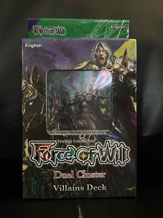 Duel Cluster 01 Starter Deck - Villains Deck Force of Will Brand New Sealed