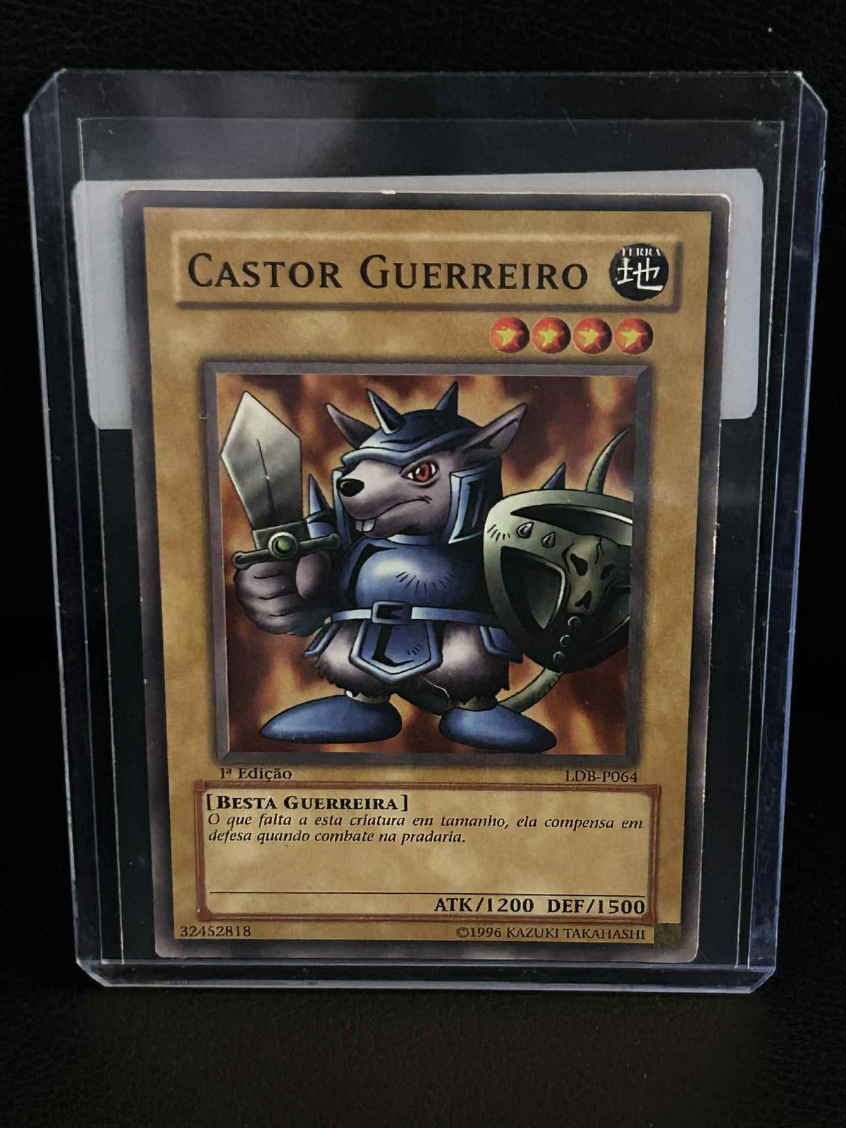 Beaver Warrior - LOB-064 - Common - 1st Edition Legend of Blue Eyes White Dragon