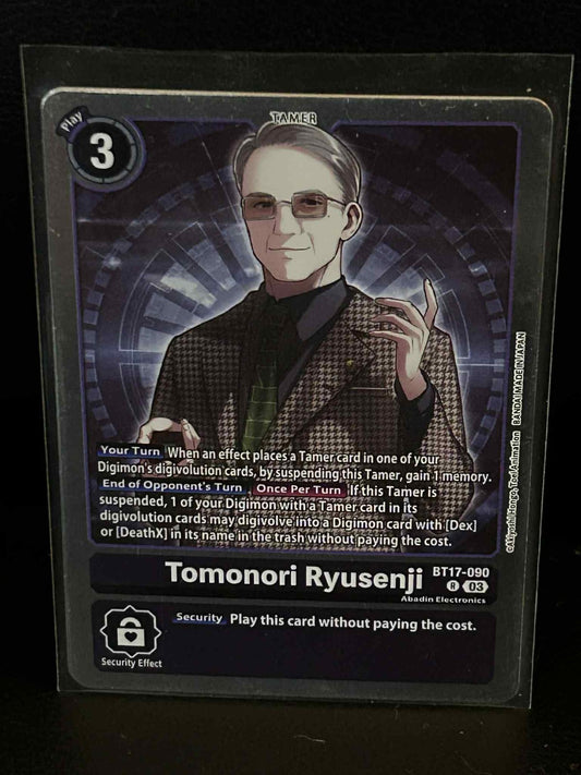 Tomonori Ryusenji - BT17-090 - R - Foil Secret Crisis Digimon Lightly Played