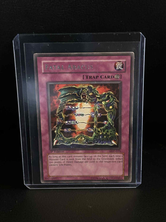 Fatal Abacus - LOD-011 - Rare - 1st Edition Legacy of Darkness Yu-Gi-Oh!