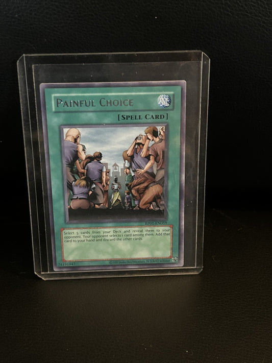 Painful Choice - RP01-EN059 - Rare - Unlimited Edition (2020 Date Reprint) Retro