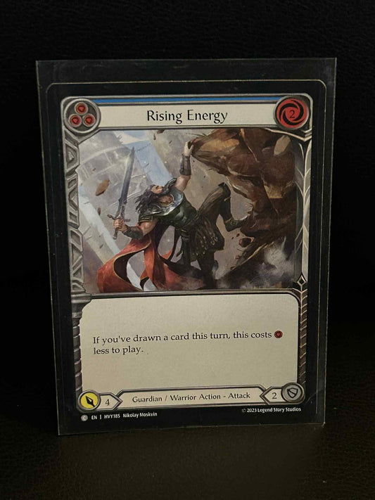 Rising Energy (Blue) Heavy Hitters Flesh and Blood Lightly Play