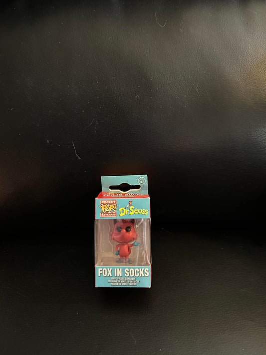 Funko Pop! Keychain: Dr. Seuss - Fox in Socks Sealed on Card Action Figure