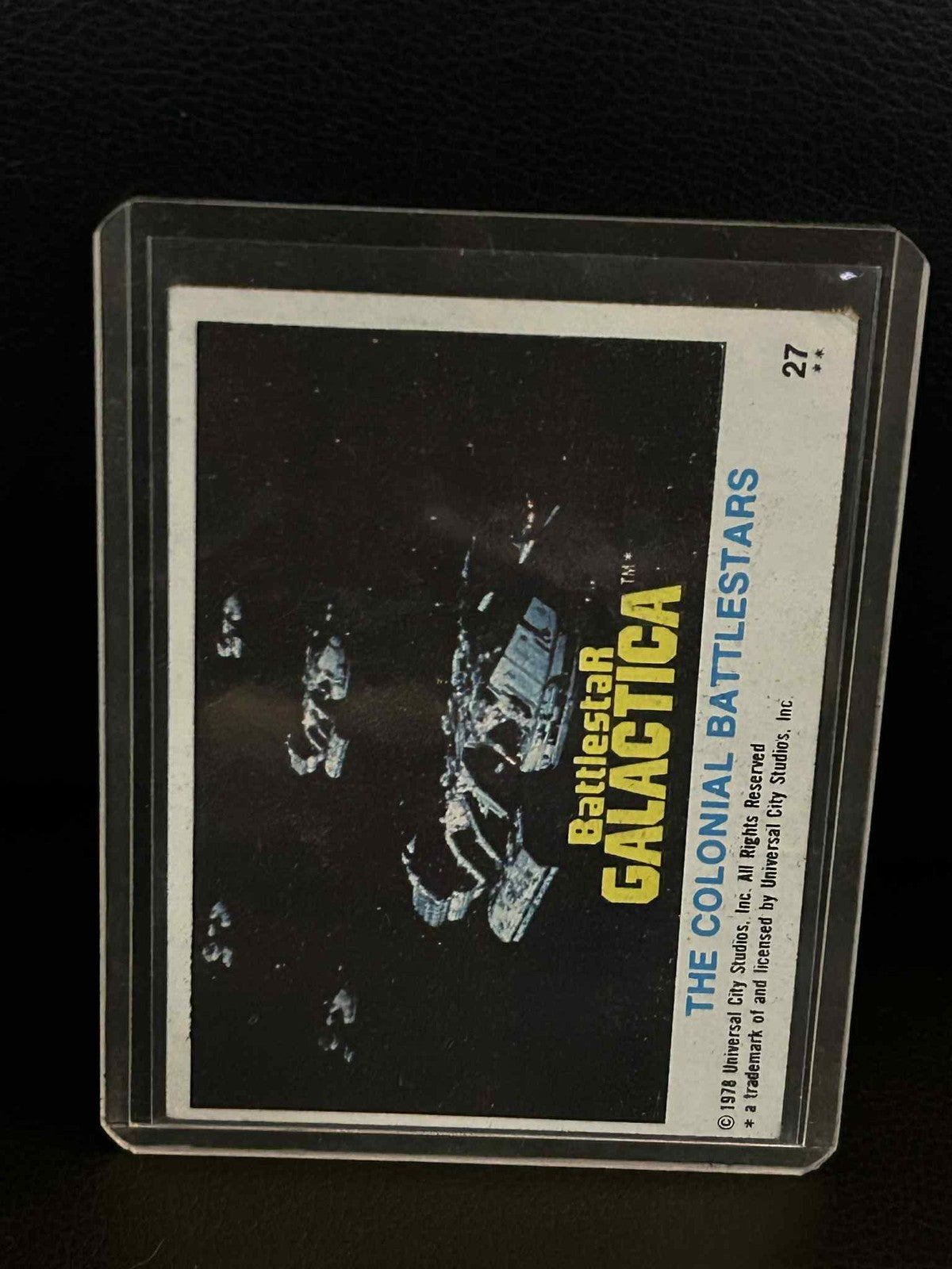 The Colonial Battlestars #27 1978 Topps Battlestar Galactica Moderately Played