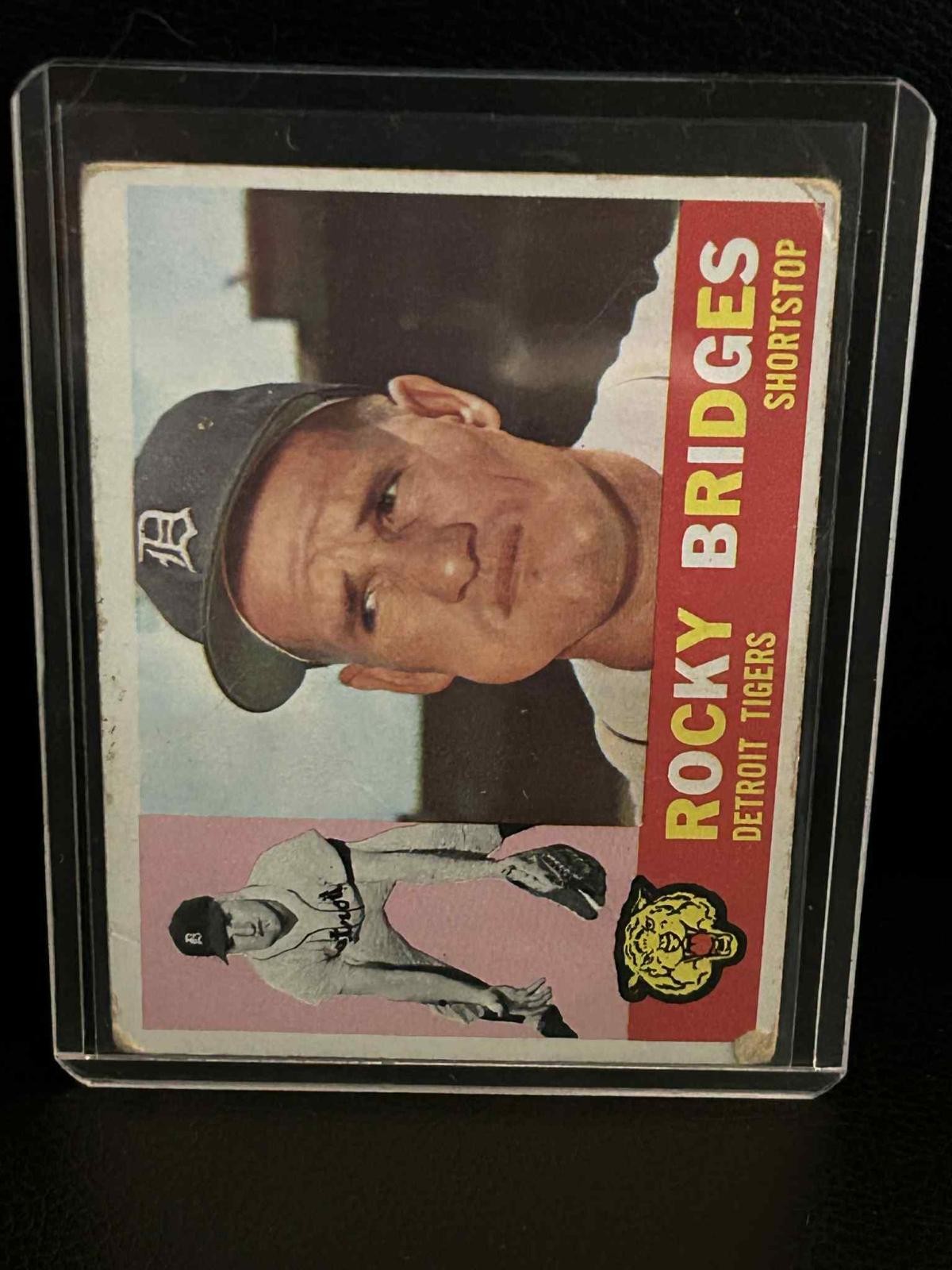 Rocky Bridges #22 | 1960 Topps 1960 Topps Baseball Leicht bespielte Sammelkarte