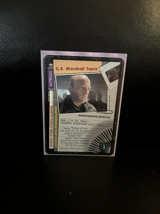U.S. Marshall Tapia Premier Edition Akte X Leicht bespielt