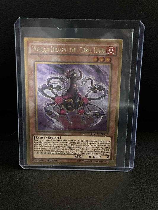 Vulcan Dragni the Cubic King - MVP1-ENG37 - Gold Rare - 1st Edition The Dark Sid