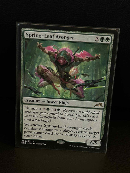 Spring-Leaf Avenger Kamigawa: Neon Dynasty Magic: The Gathering Lightly Played,
