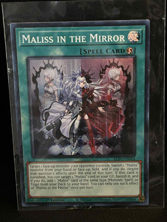 Maliss in the Mirror - ALIN-EN064 - Super Rare - 1st Edition Alliance Insight 1s