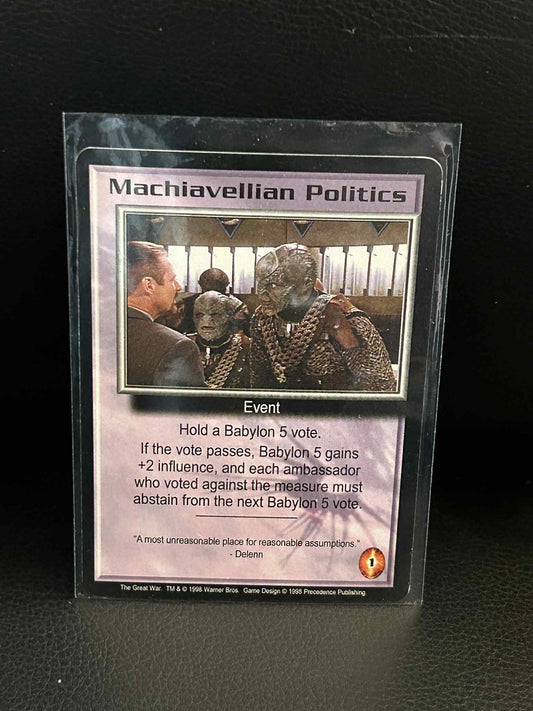 Machiavellian Politics The Great War Babylon 5 Light Play