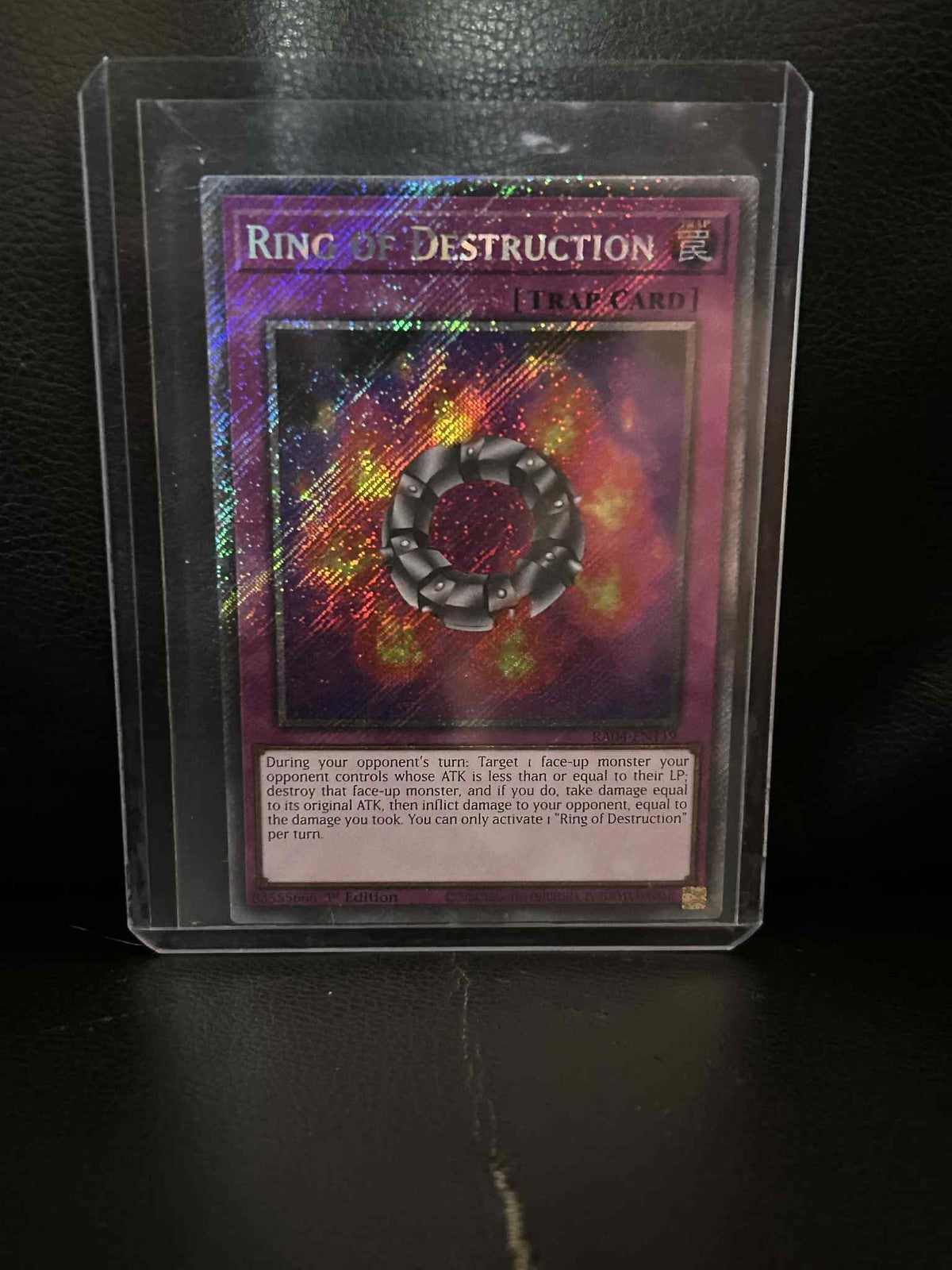 Ring of Destruction - RA04-EN119 - Platinum Secret Rare - 1st Edition Quarter Ce