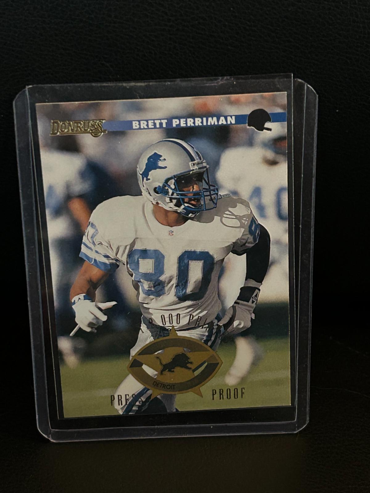 Brett Perriman [Press Proof] #179 | 1996 Panini Donruss Football