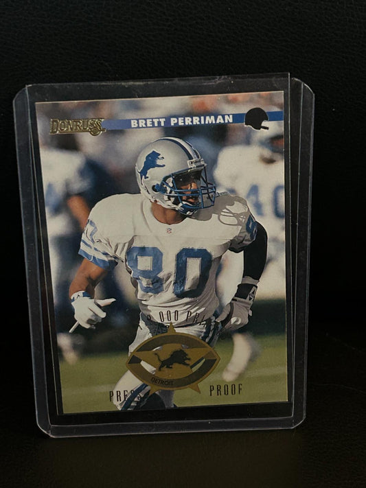 Brett Perriman [Press Proof] #179 | 1996 Panini Donruss Football