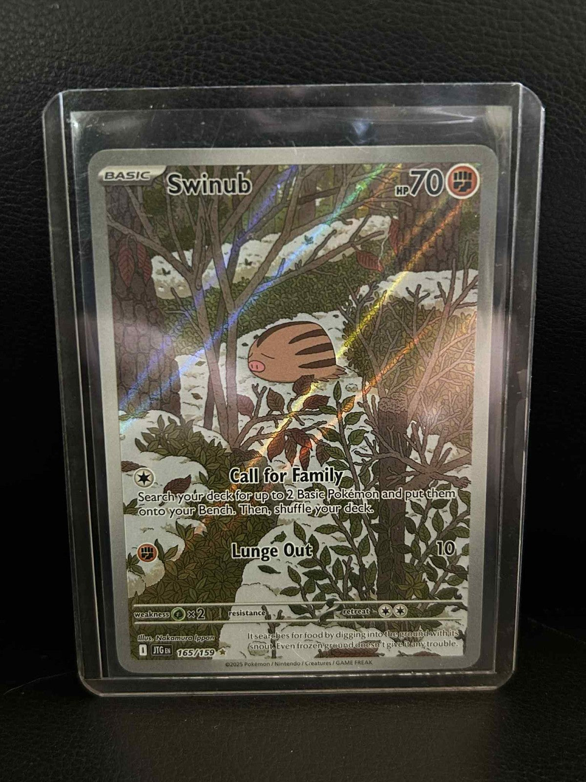 Swinub - 165/159 - Illustration Rare Scarlet & Violet: Journey Together Pokemon