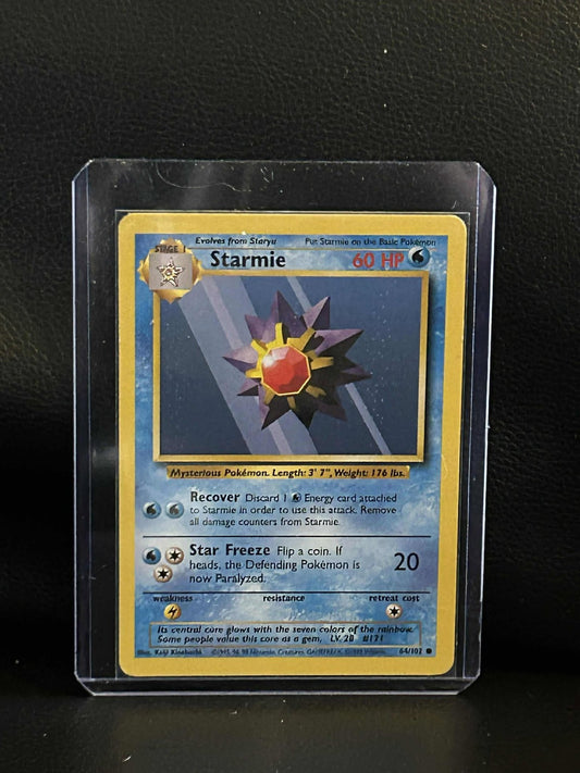 Starmie - 64/102 - Common - Unlimited Edition Base Set Pokemon Moderately Played
