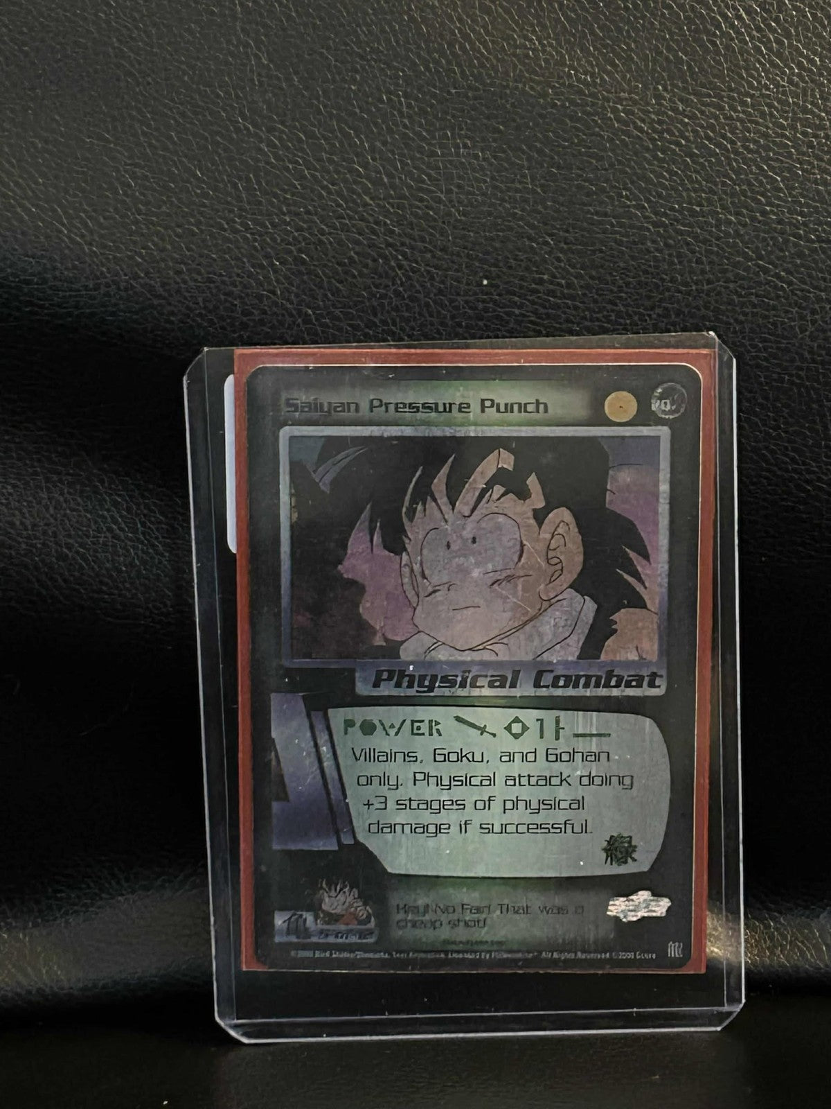 Pressure Punch - 020 - Limited Edition - Flat Foil Saiyan Saga Dragon Ball Z Mod Trading Card