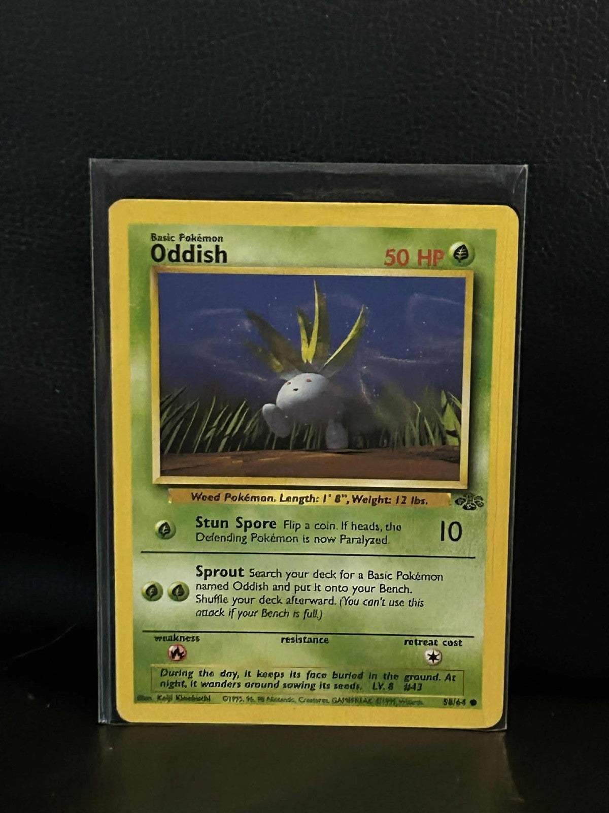 Oddish - 58/64 - Common - Unlimited Edition Jungle Pokemon Moderately Played, En