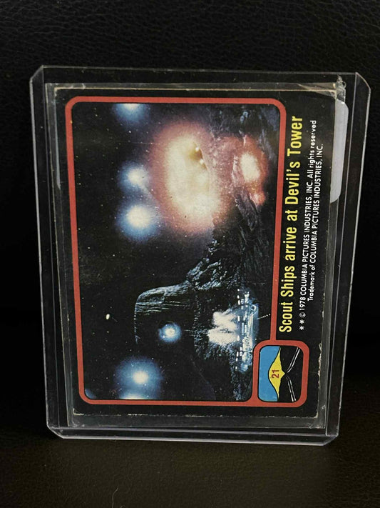 Scoutschiffe erreichen den Devil's Tower #21 1978 Topps Close Encounters of the Third Trading Card