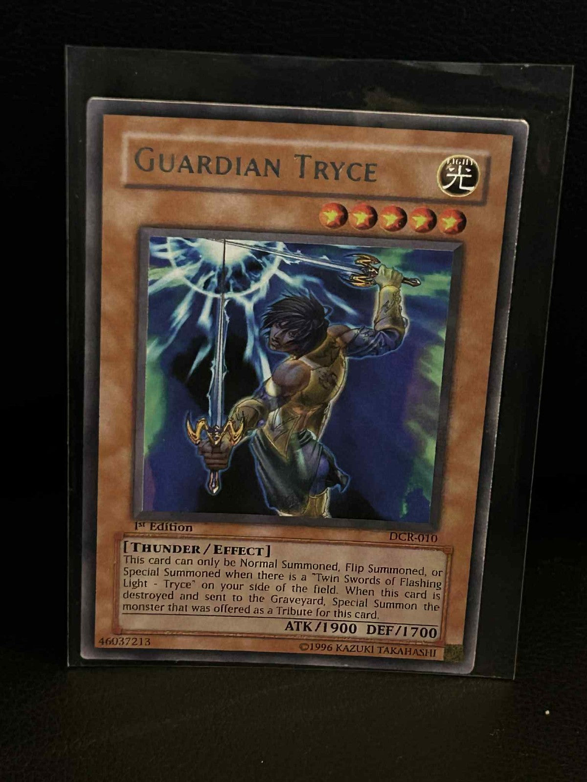 Guardian Tryce - DCR-010 - Rare - 1st Edition Dark Crisis Yu-Gi-Oh! Moderately P