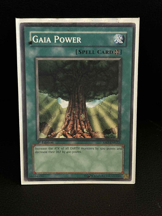 Gaia Power - YSD-EN022 - Common - 1st Edition 2006 Starter Deck Yu-Gi-Oh! Modera