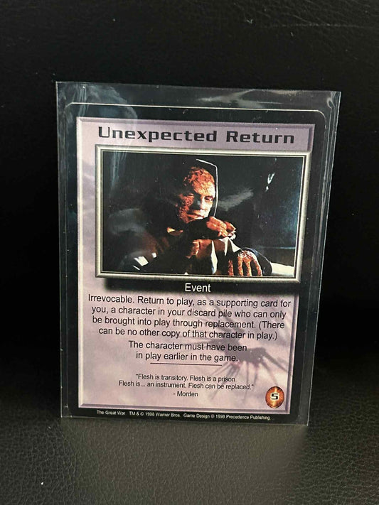 Unexpected Return The Great War Babylon 5 Light Play