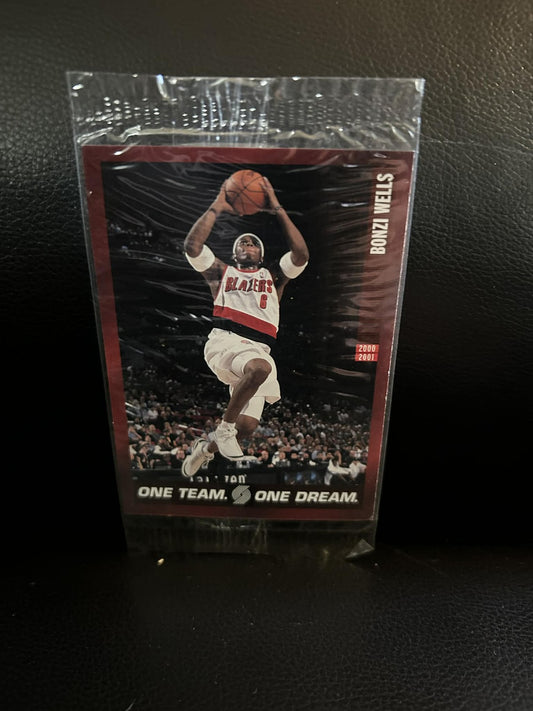 Bonzi Wells #5 2000-01 Franz Portland Trail Blazers Basketball Leicht bespielte Sammelkarte
