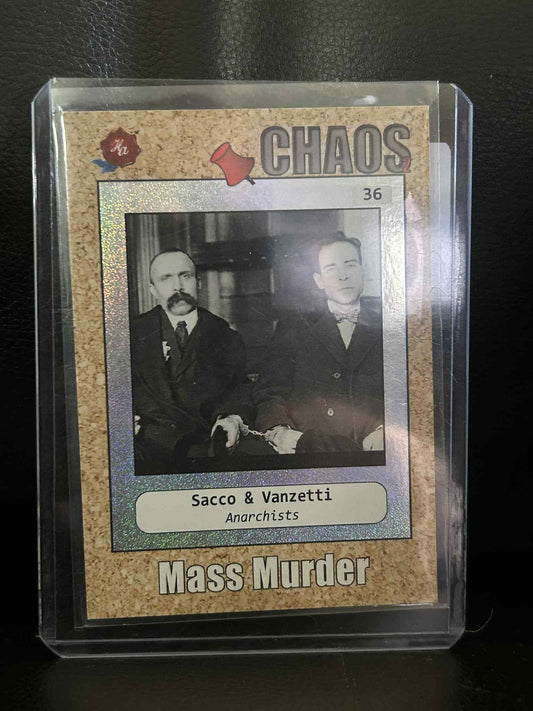 Sacco & Vanzetti #36 Chaos Edition Leicht bespielte Sammelkarte der letzten Jahre