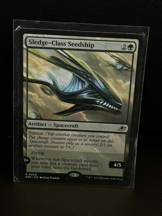 Sledge-Class Seedship - Extended Art Edge of Eternities Magic: The Gathering Nea