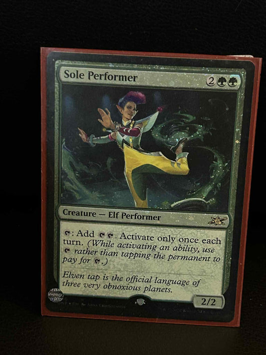 Sole Performer - Galaxy Foil Unfinity Magic: The Gathering Lightly Played, Engli