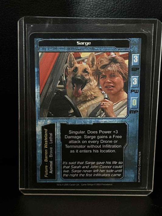 Sarge Base Set Terminator Light Play