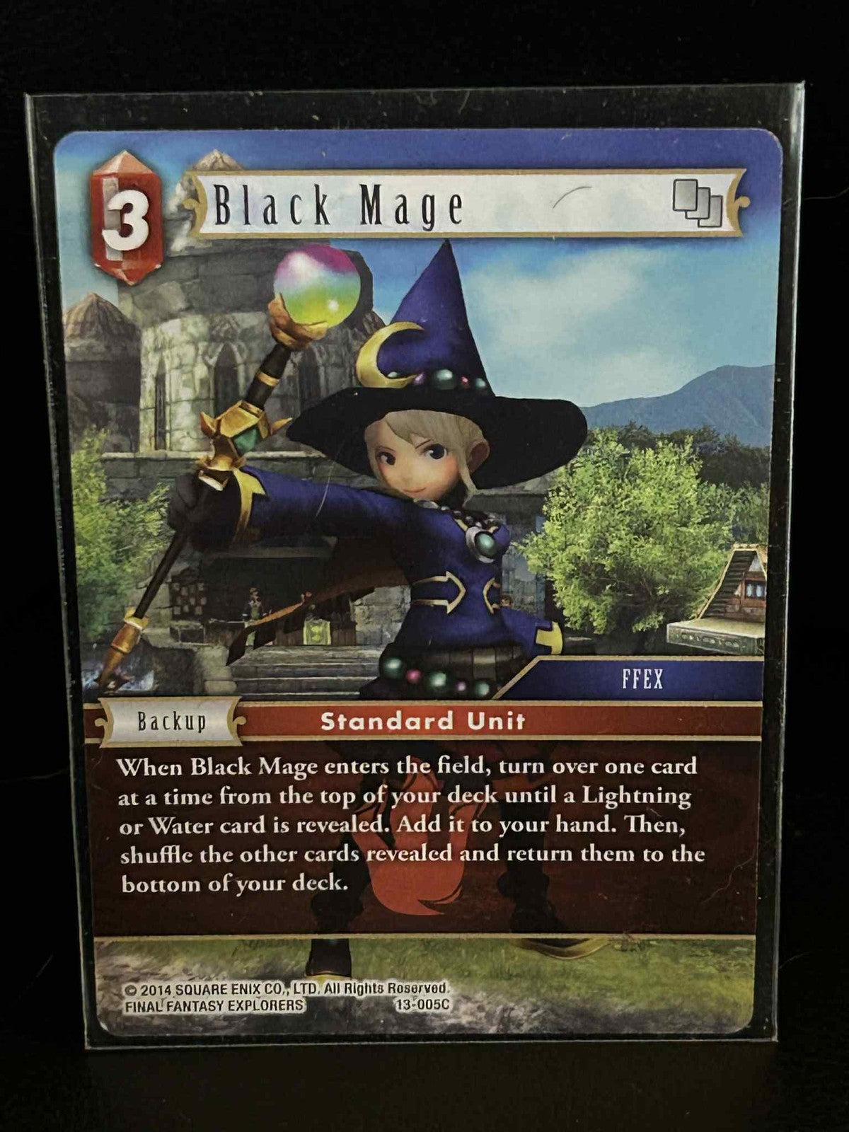 Black Mage - 13-005C Opus XIII: Crystal Radiance Final Fantasy Lightly Played