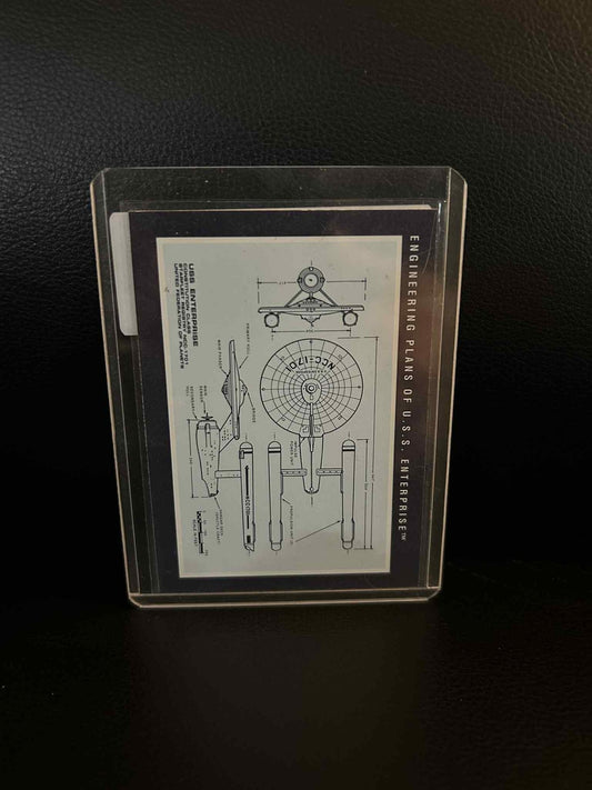 Konstruktionspläne der U.S.S. Enterprise – #251 Original Series 25th Anniversary S Trading Card